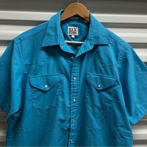 Vintage ELY Cattleman Pearl Snap Western Shirt (16 1/2)🤠